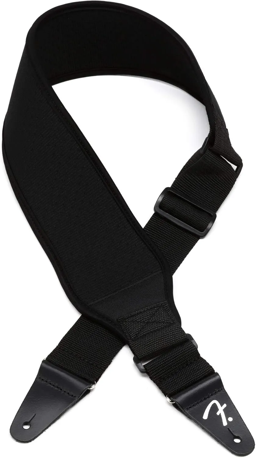 Fender Swell Neoprene Guitar Strap, 2in, Black