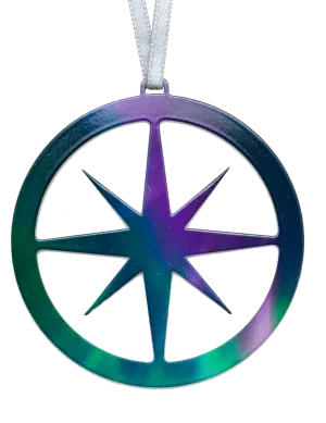 Fire & Ice Compass 4 inch ornament