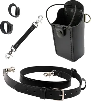 Firefighter Bundle- Anti-Sway Strap for Radio Strap, Radio Strap/Belt, Firefighter's Radio Holder Improved with Metal Rivets