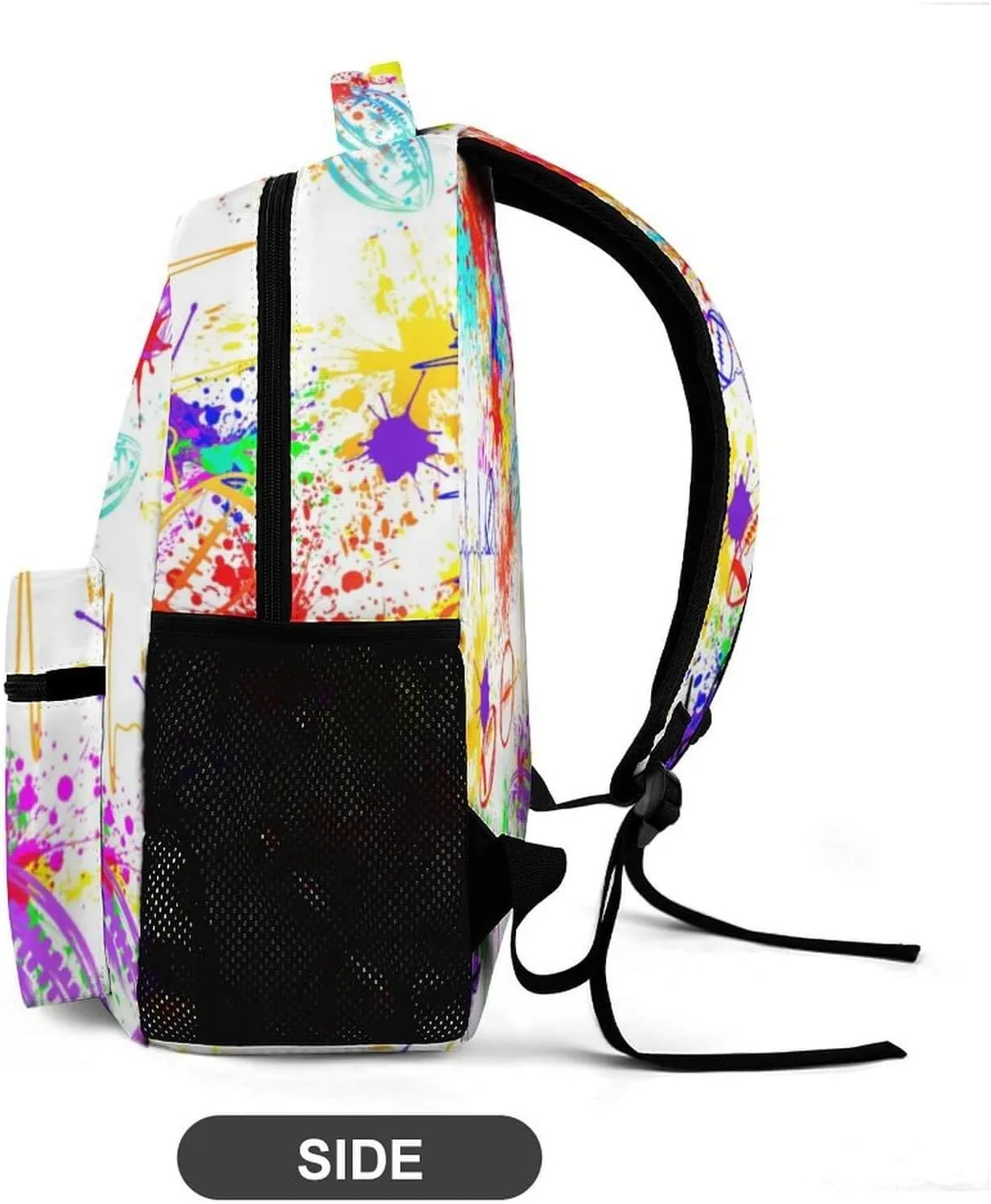 Football Backpack for Kids Girls Boys School, 16 Inches Cool Football Bookbag, Football Backpack for School