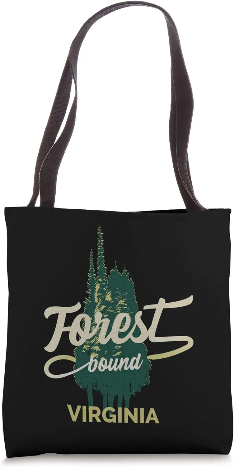 Forest Bound Virginia Forest Nature Lover Woods Vintage Tote Bag