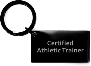 Funny Athletic Trainer Keychain Gifts from Mom, Gifts for Certified Athletic Trainer