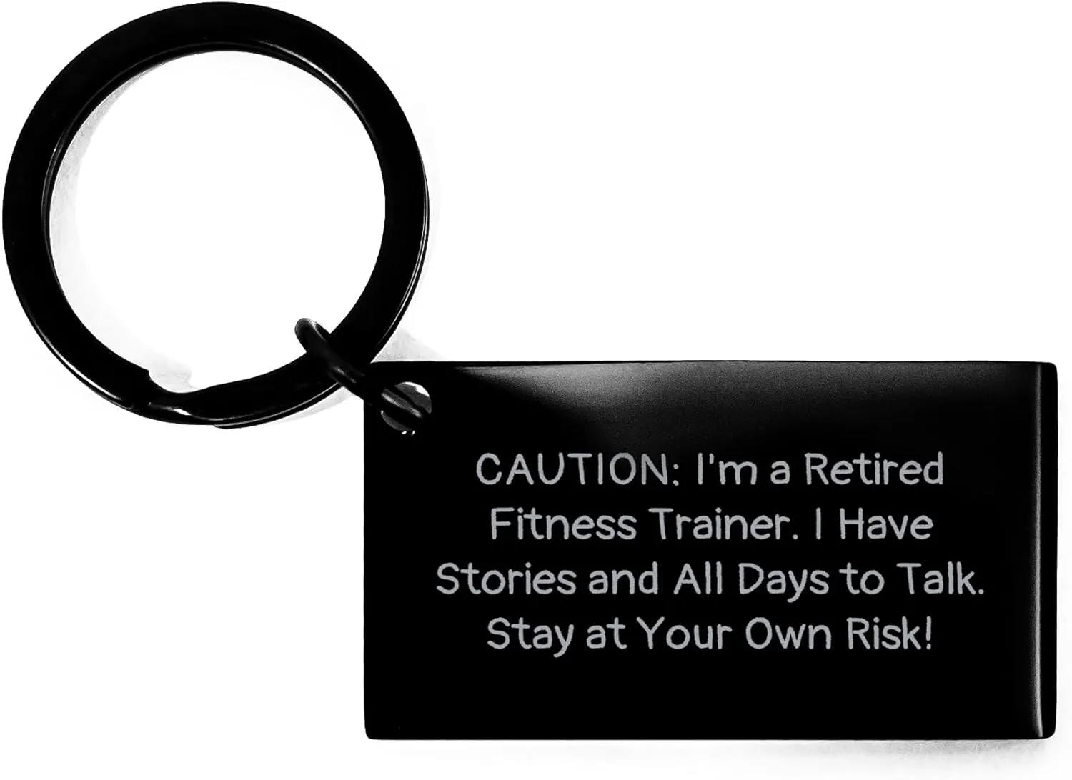 Funny Fitness Trainer Keychain Gifts from Family for Mother's Day Caution: Stories Ahead! - Fitness Trainer Keychain