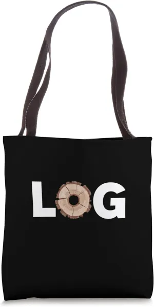 Funny Log Stump Art Tree Tote Bag