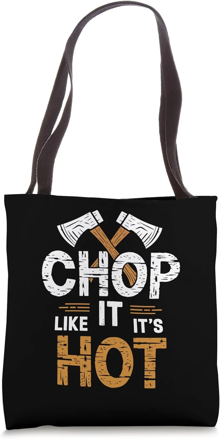 Funny Lumberjack Art Men Women Chainsaw Tree Logger Arborist Tote Bag