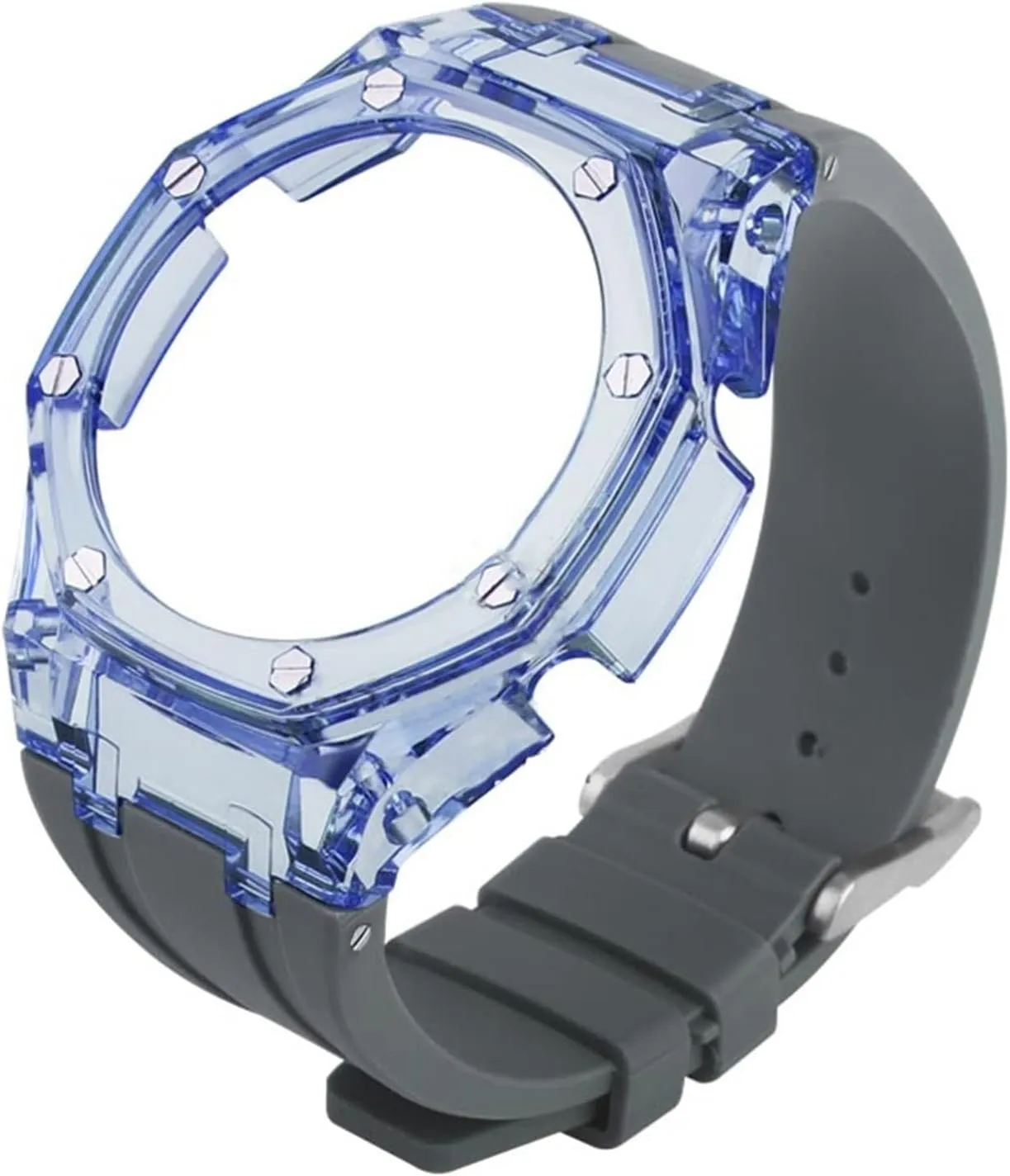 GA2100 3rd Modified Accessories Strap GA-2100 Gen3 Transparent Case Rubber Strap For GA2100