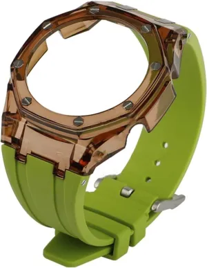GA2100 3rd Modified Accessories Strap GA-2100 Gen3 Transparent Case Rubber Strap For GA2100