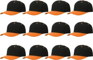 Gelante Plain Blank Baseball Caps Adjustable Back Strap Wholesale LOT 12 PC'S