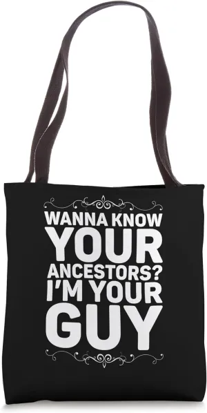 Genealogist Appreciation Historian Ancestors Genealogy Tote Bag