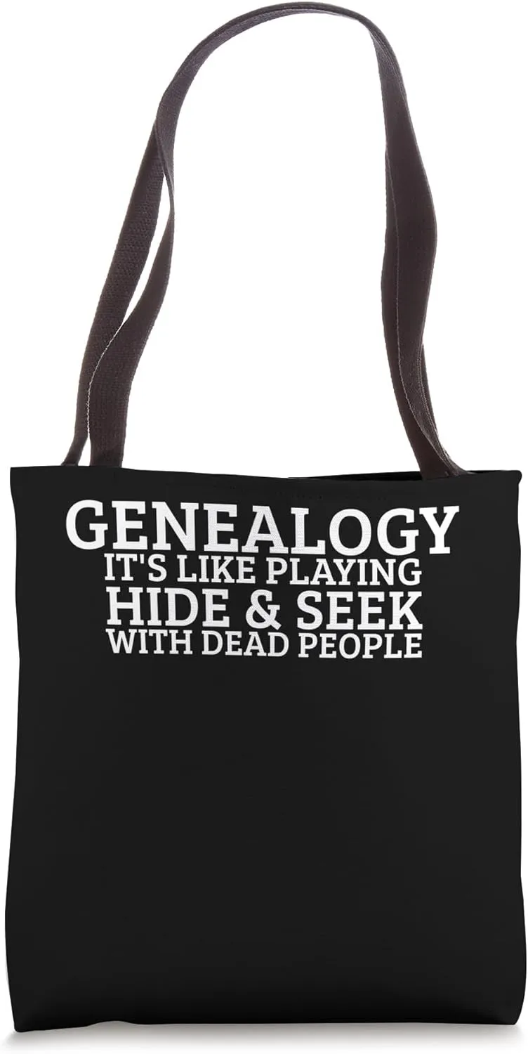 Genealogy Genealogist Ancestry Lineage Funny Genealogy Tote Bag