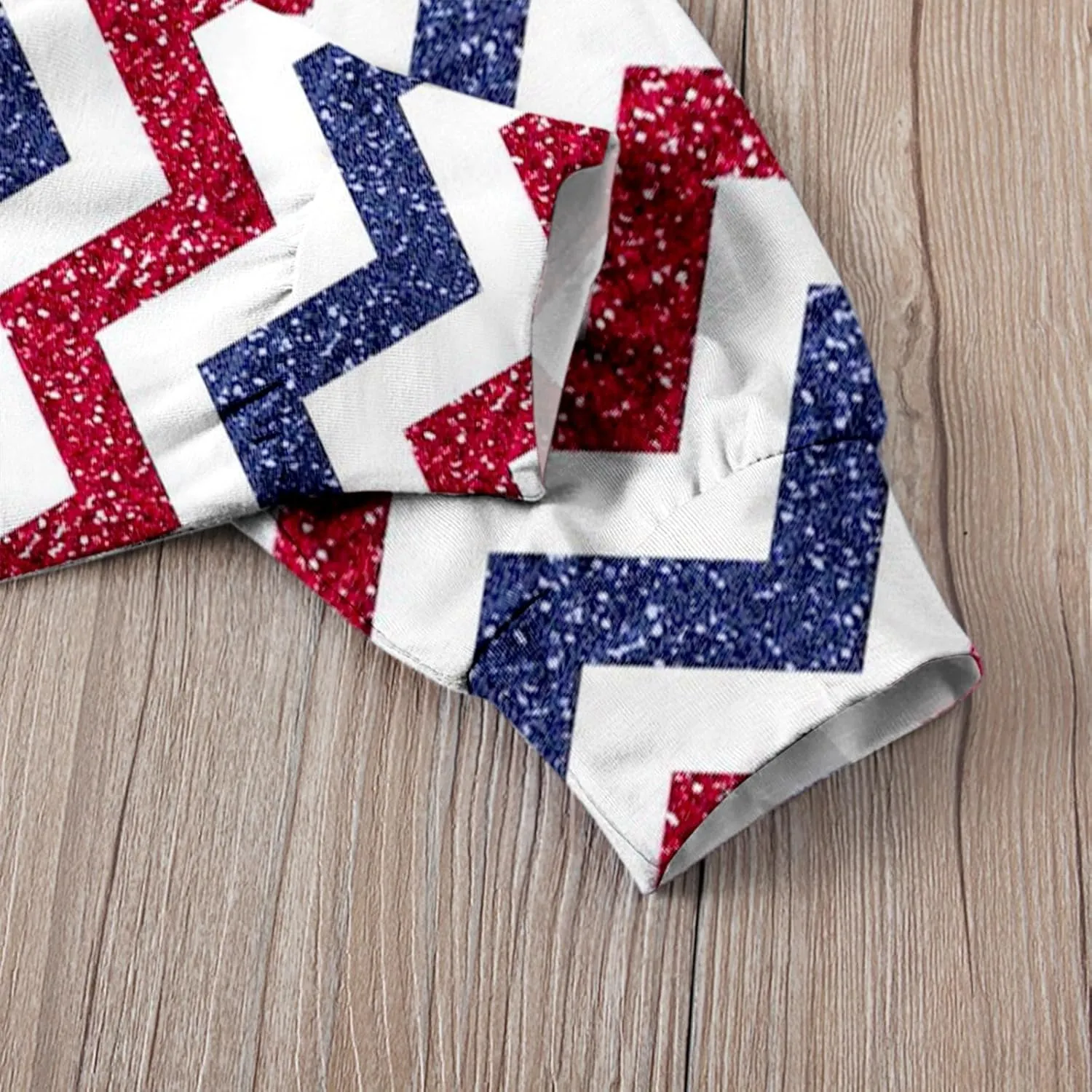 Girls Summer Independence Day Clothing Cute Star Stripe Print Suspender Overalls with Pockets July 4th Jumpsuit