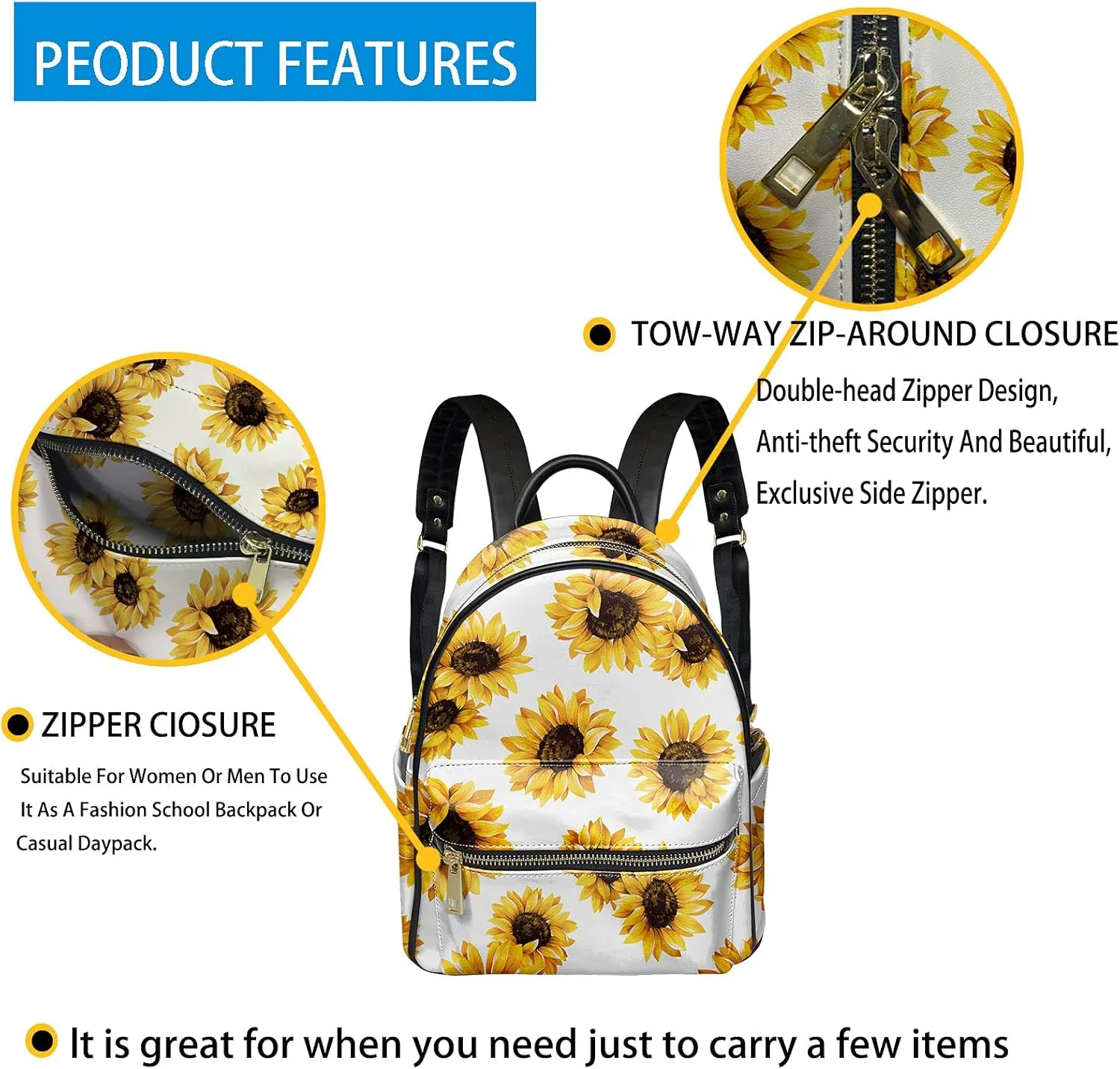 GLENLCWE Watercolor Piano Music Note Backpack Purse for Women,Daypack PU Leather Casual Travel Bag Multipurpose Daypack