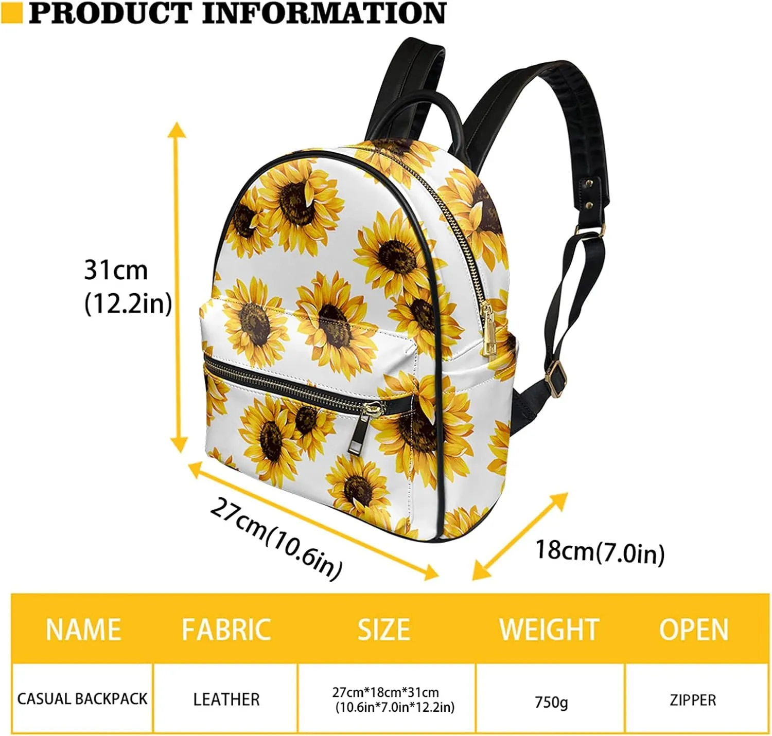 GLENLCWE Watercolor Piano Music Note Backpack Purse for Women,Daypack PU Leather Casual Travel Bag Multipurpose Daypack