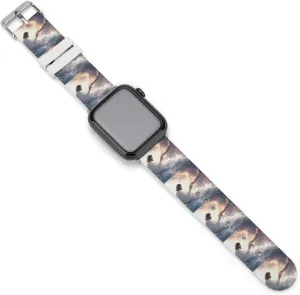 God's Gifts Adjustable Silicone Watchband Compatible with IWatch Classic Soft Sports Watch Strap for Men Women