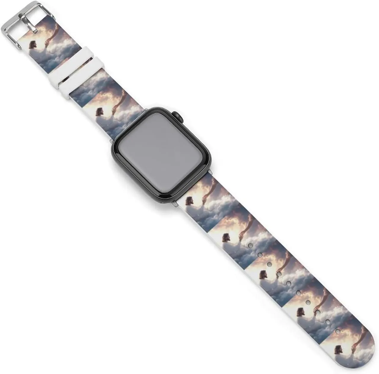 God's Gifts Adjustable Silicone Watchband Compatible with IWatch Classic Soft Sports Watch Strap for Men Women