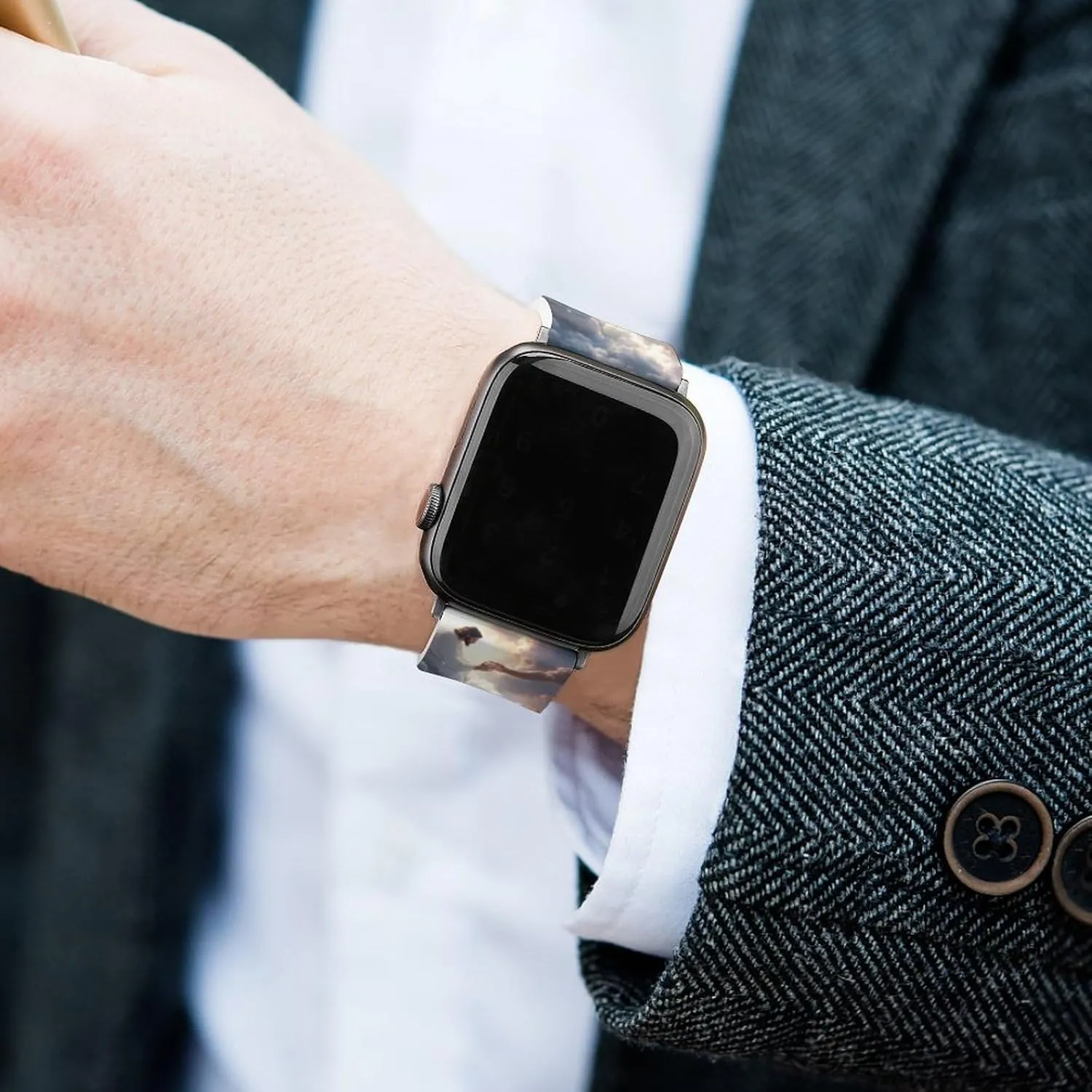 God's Gifts Adjustable Silicone Watchband Compatible with IWatch Classic Soft Sports Watch Strap for Men Women