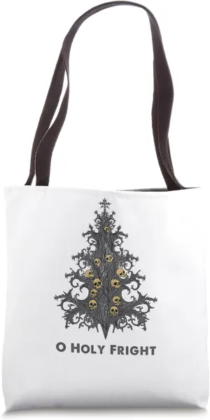 gothic fright nature spooky christmas tree Tote Bag
