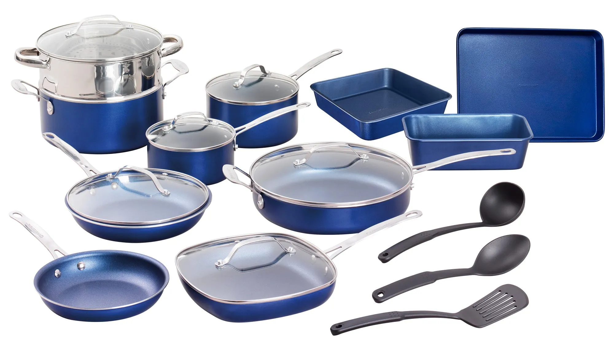 Granite Stone Non-stick 20Pcs Pots and Pans Set Complete Cookware   Bakeware Set