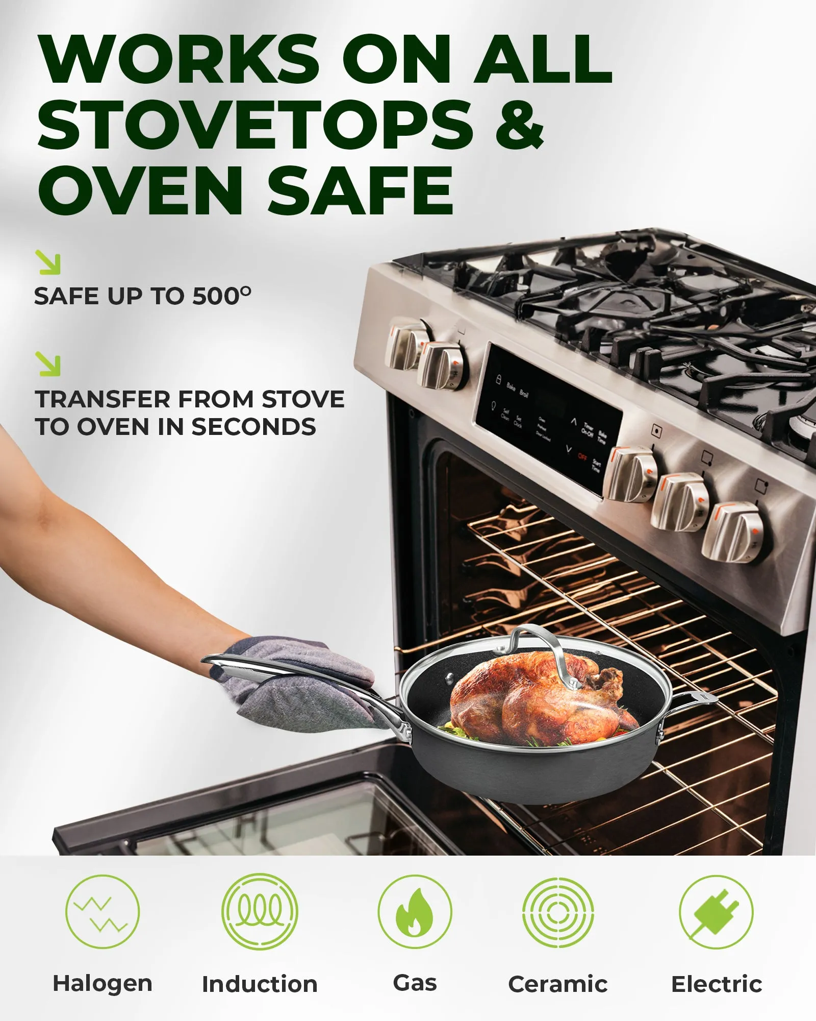 Granitestone Armor Max 5.5  Qt Deep Saute Pan with Lid