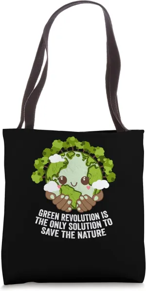 Green Revolution the Solution to Save Nature Trees Forest Tote Bag