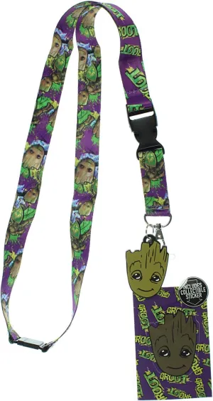 Guardians of The Galaxy Groot Lanyard with Breakaway Key Strap