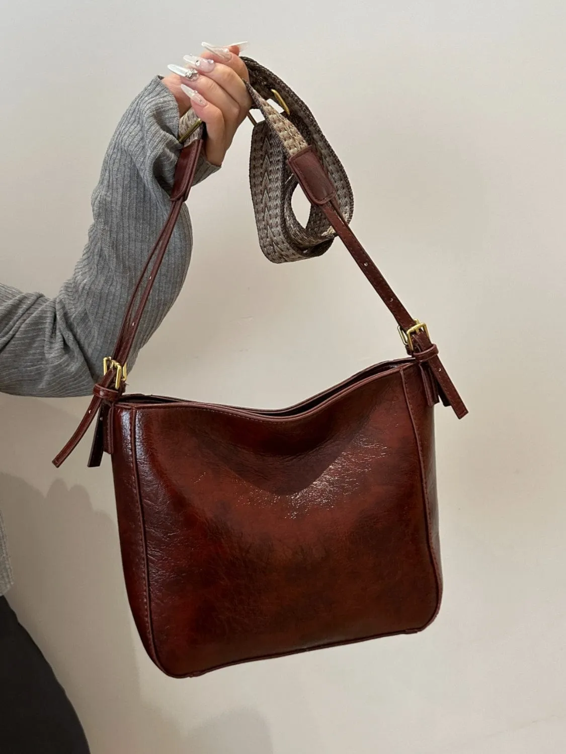 GYPSY-Adjustable Strap Cross-body Bag with Pouch