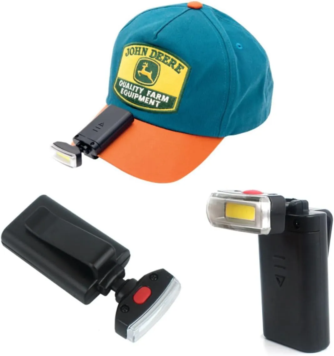 HANABASS Outdoor Baseball Cap Clip-on Light 2pcs Hat Lamp Head Led Camping Light Hands-Free for Hiking