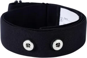 Heart Rate Monitor Replacement Strap, Adjustable Chest Band Compatible with Myzone MZ-SWITCH Black