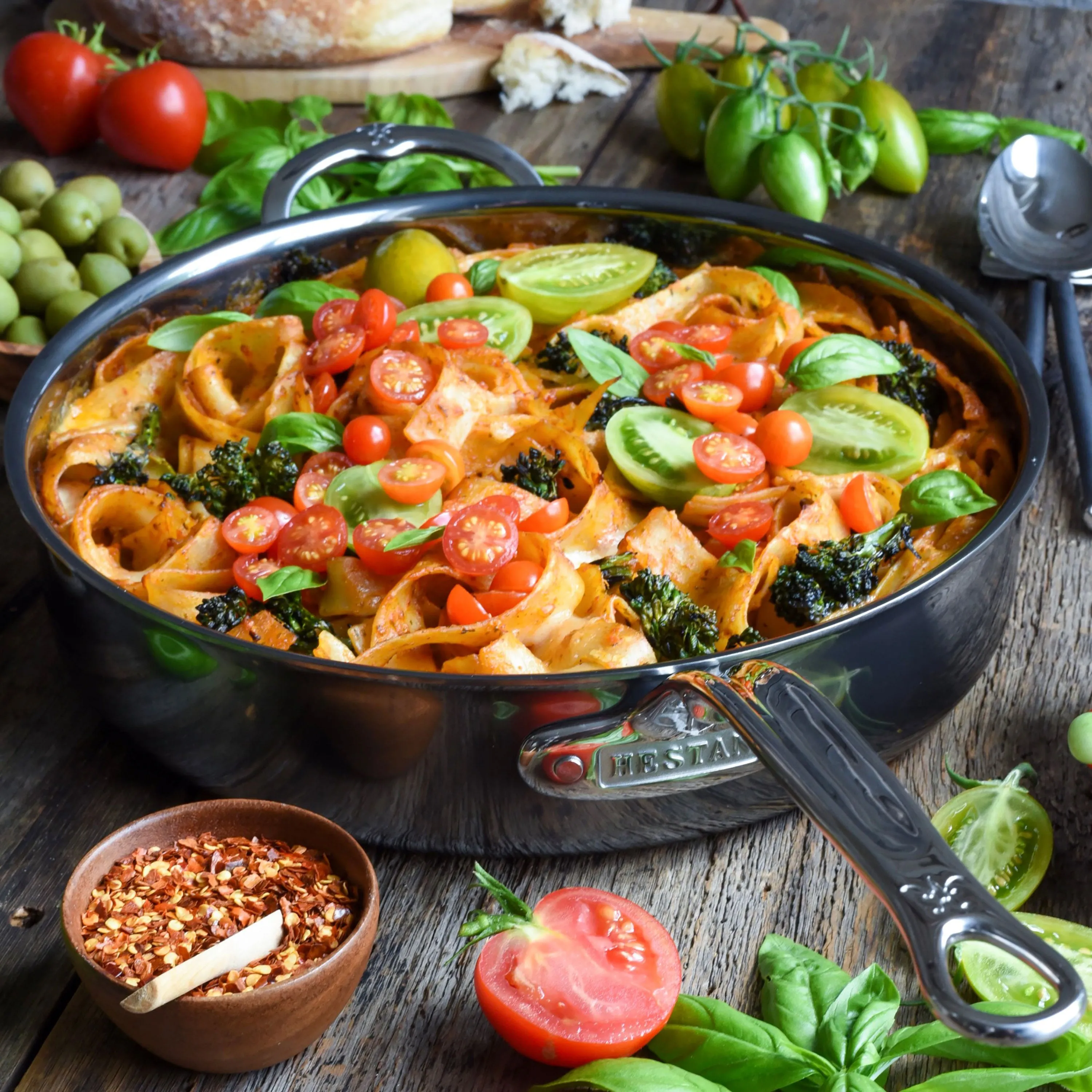 Hestan NanoBond 3.5-quart Titanium Stainless Steel Saute Pan