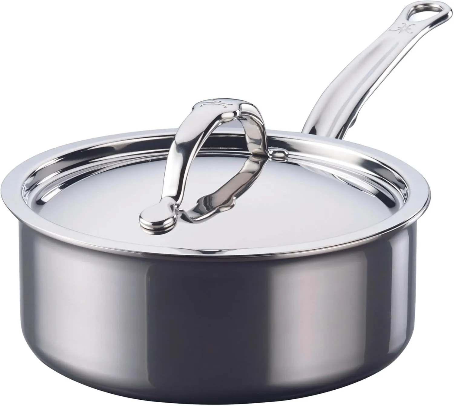 Hestan - NanoBond Collection - Titanium Stainless Steel 2-Quart Sauce Pan with Lid - Toxin, PFAS, & Chemical Free Clean Cookware, Induction Cooktop Compatible
