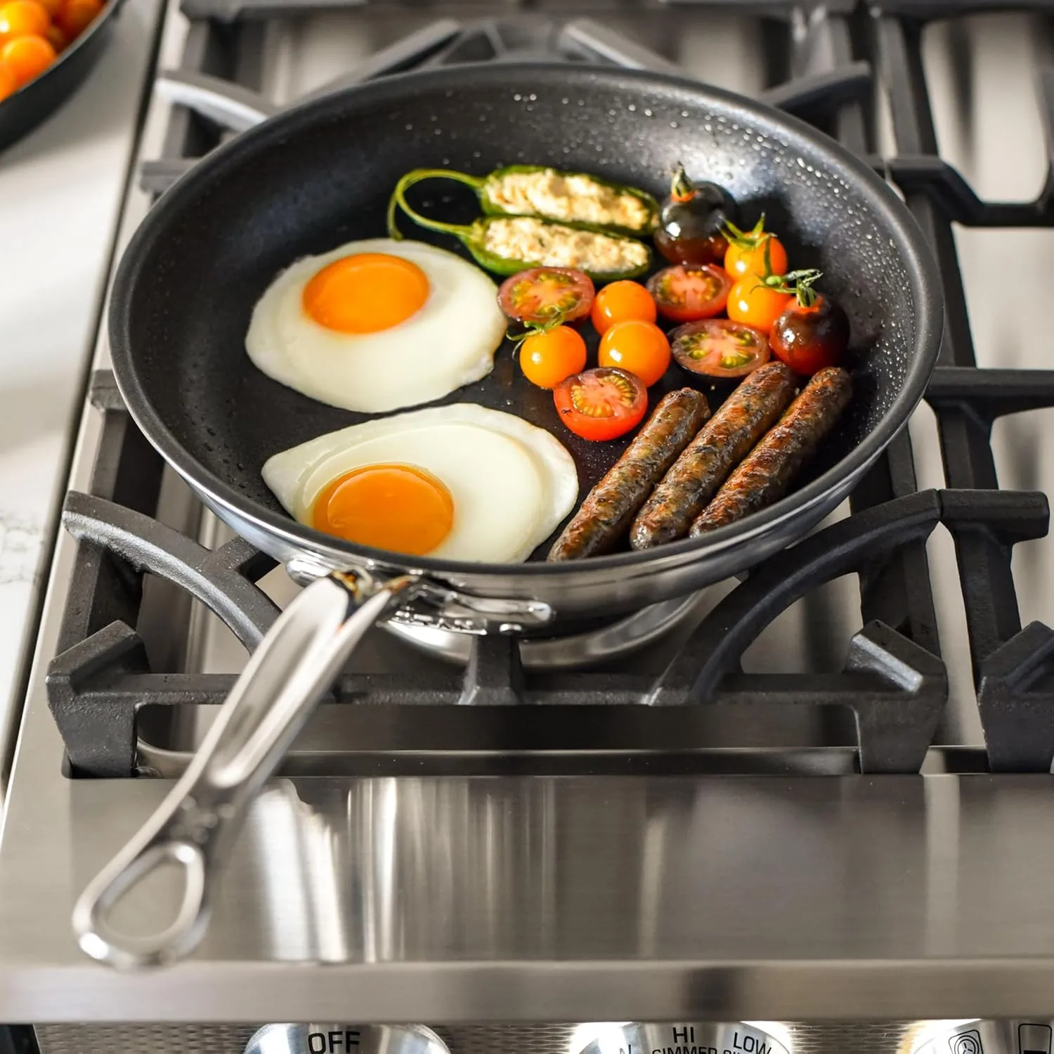 Hestan - ProBond Collection - TITUM 100% Triple Bonded Nonstick Stainless Steel Frying Pan, Induction Cooktop Compatible, Made without PFOAs (11-Inch)