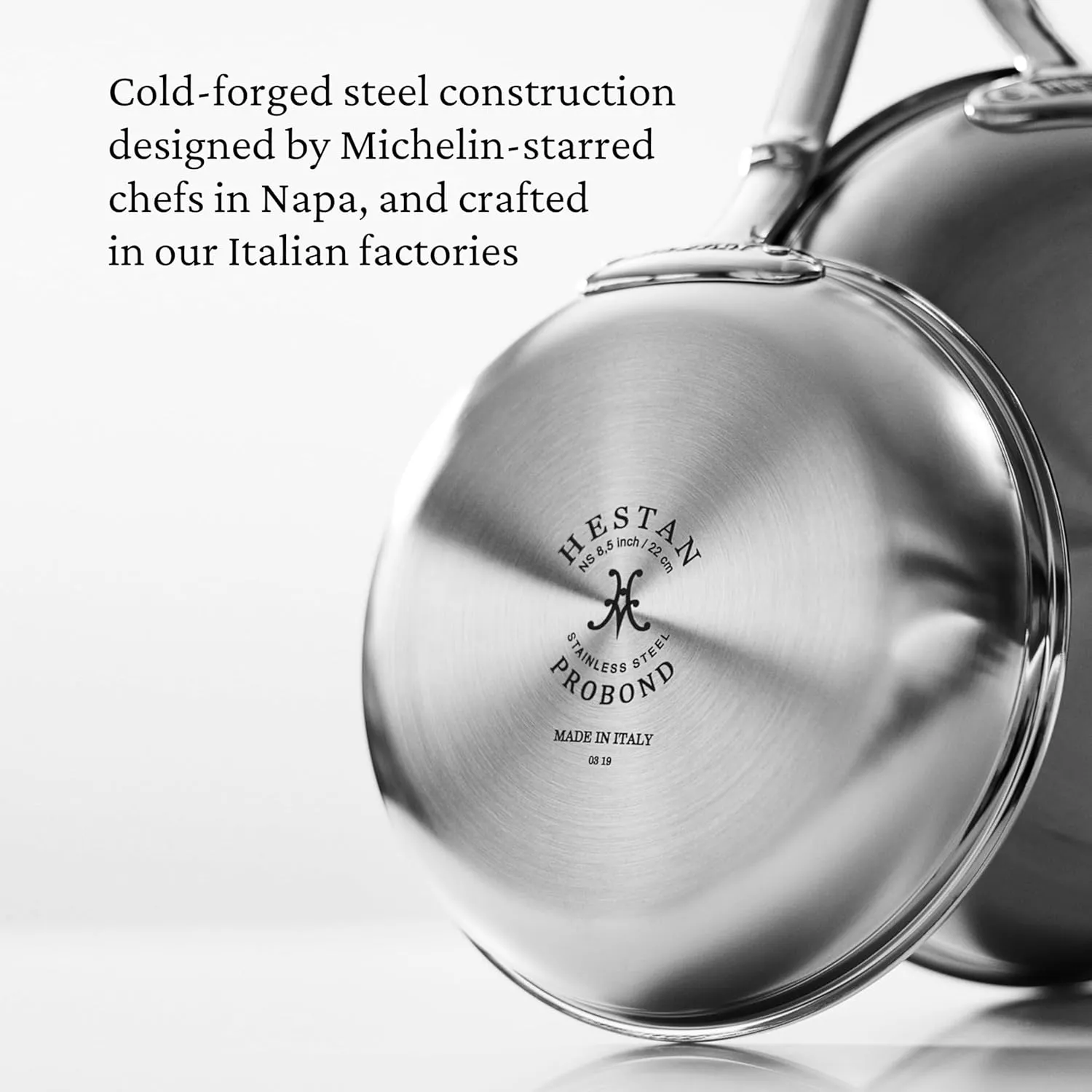 Hestan - ProBond Collection - TITUM 100% Triple Bonded Nonstick Stainless Steel Frying Pan, Induction Cooktop Compatible, Made without PFOAs (11-Inch)