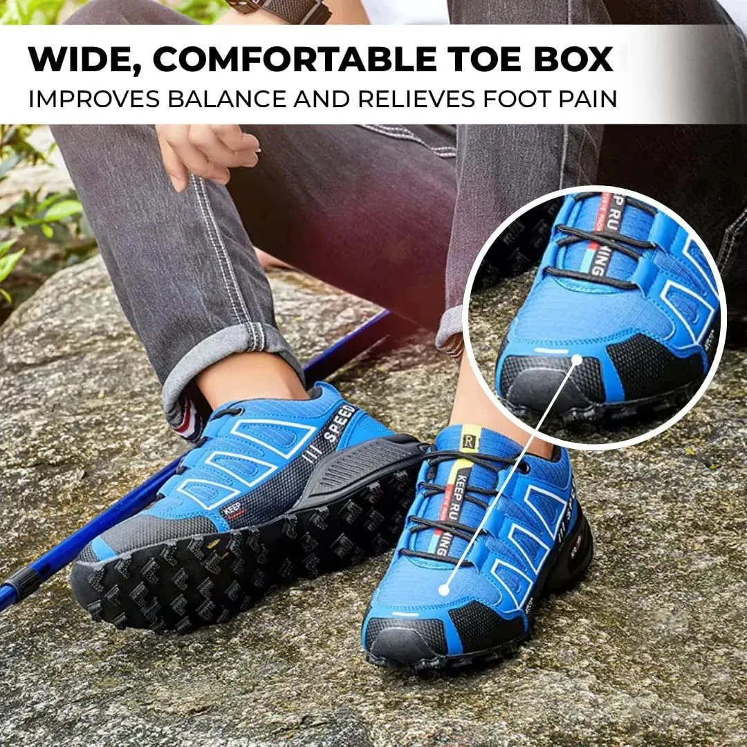 Hike Balance Shoes for Men, 2025 New Wide Toe Box Ortho Balance Shoes Women Men, Non-Slip Outdoor Comfortable Sneakers with Flexible Sole