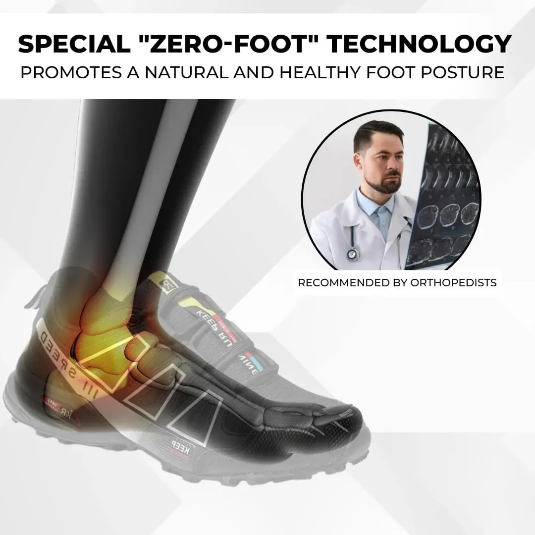 Hike Balance Shoes for Men, 2025 New Wide Toe Box Ortho Balance Shoes Women Men, Non-Slip Outdoor Comfortable Sneakers with Flexible Sole