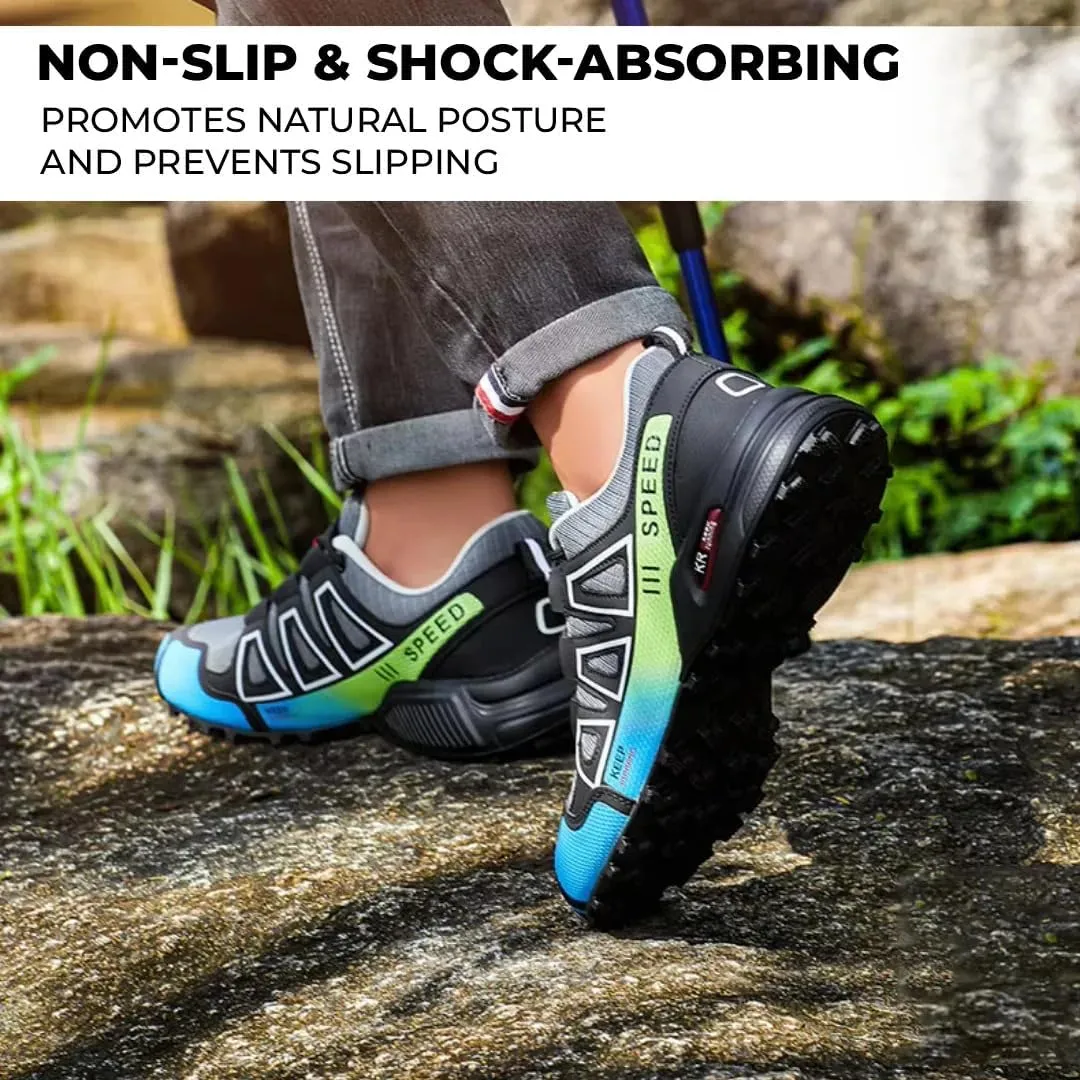 Hike Balance Shoes for Men, 2025 New Wide Toe Box Ortho Balance Shoes Women Men, Non-Slip Outdoor Comfortable Sneakers with Flexible Sole