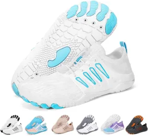 Hike Barefoot Water Shoes for Women Men, Quick-Dry Aqua Footwear Breathable Non-Slip Wide Toe Shoe for Beach Swim River Pool Lake Hiking Kayaking Surfing
