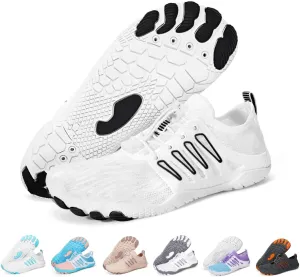 Hike Barefoot Water Shoes for Women Men, Quick-Dry Aqua Footwear Breathable Non-Slip Wide Toe Shoe for Beach Swim River Pool Lake Hiking Kayaking Surfing