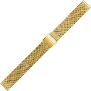 HMFang Mesh Watch Strap 16mm 18mmm 20mm 22mm Stainless Steel Replacement Watch Band Loop Meshed Strap Wristband With Quick Release Bars