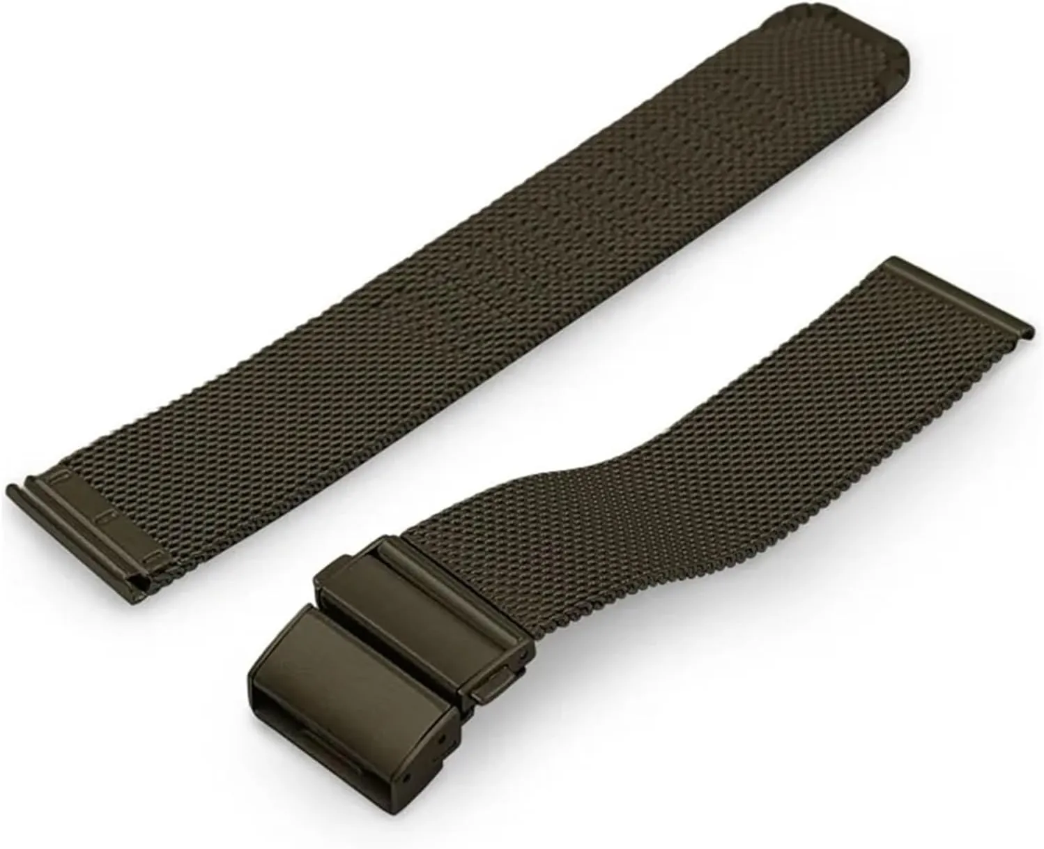 HMFang Mesh Watch Strap 16mm 18mmm 20mm 22mm Stainless Steel Replacement Watch Band Loop Meshed Strap Wristband With Quick Release Bars