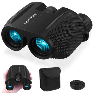 Hontry Binoculars for Adults and Kids, 10x25 Compact Binoculars for Bird Watching, Theater and Concerts, Hunting and Sport Ga.