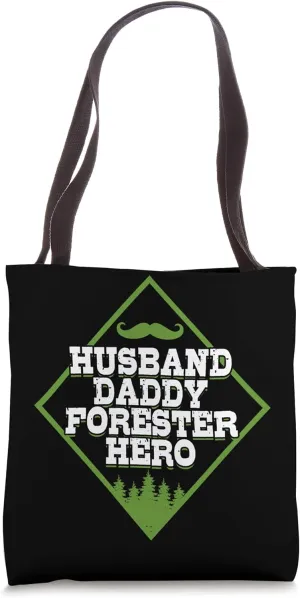 Husband Daddy Forester Forestry Lover Lumberjack Graphic Tote Bag