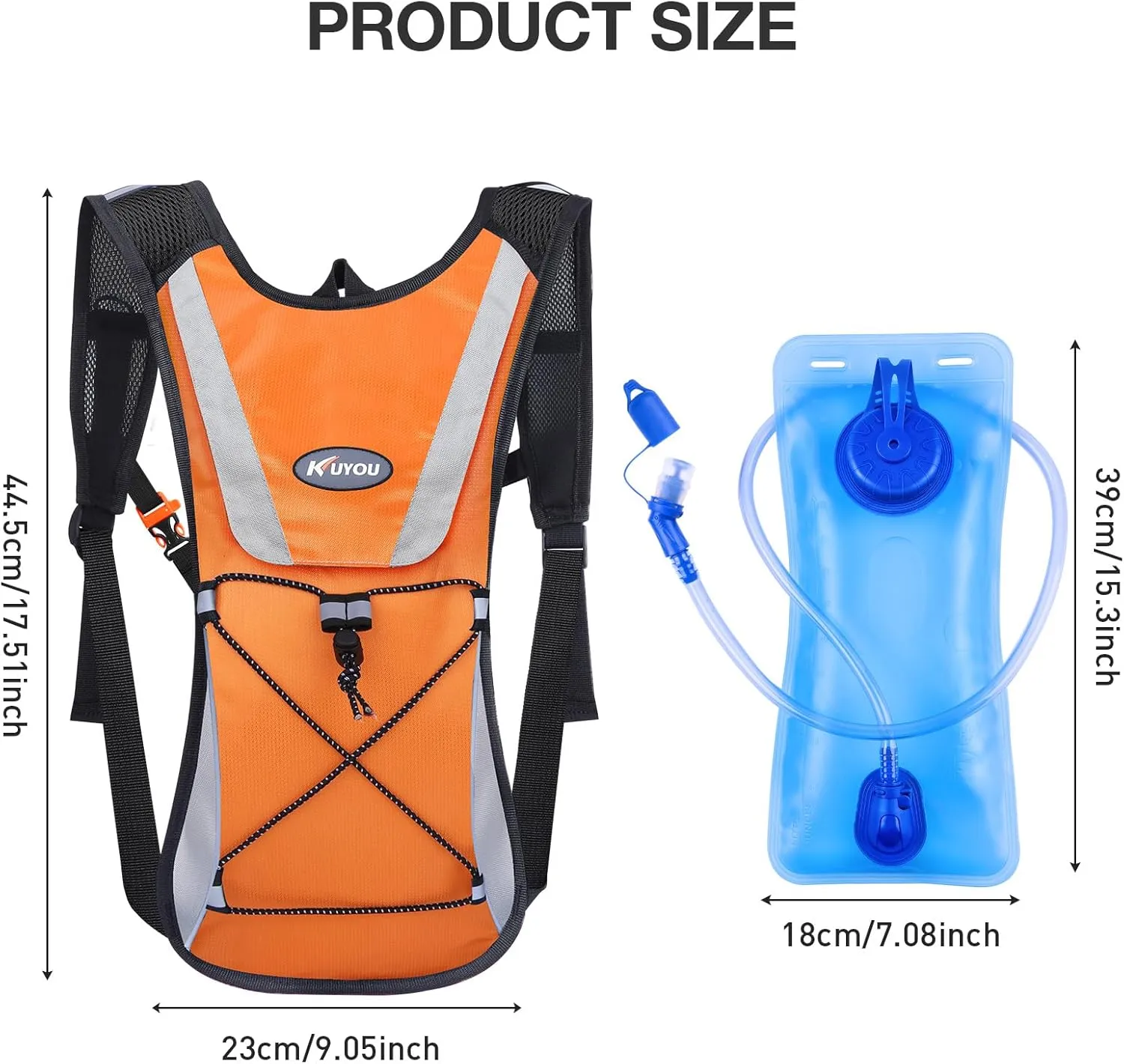 Hydration Backpack Hydration Pack with 2L Water Bladder, Lightweight Insulation Water Backpack for Cycling,Hiking, Running,Climbing