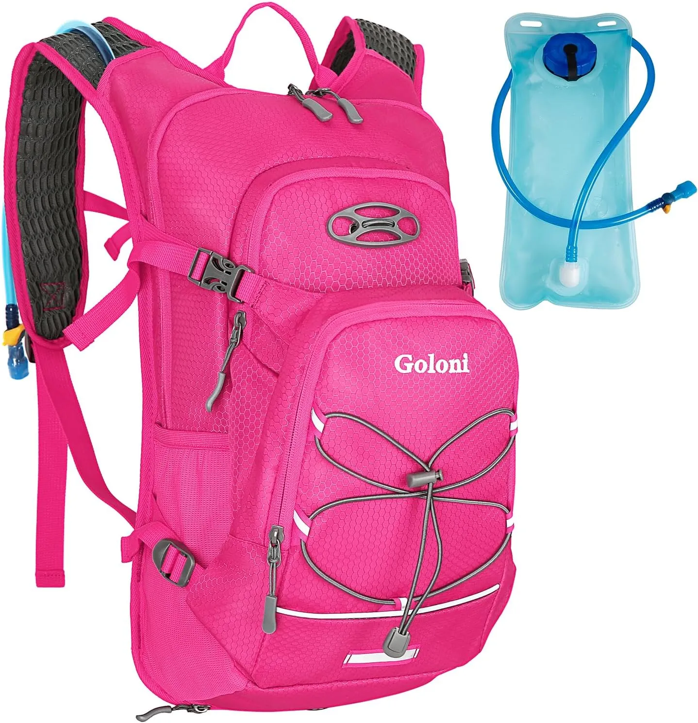 Hydration Backpack,Lightweight Hiking Backpack with 2L Water Bladder,Water Backpack for Biking, Running, Festival