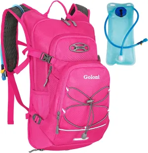 Hydration Backpack,Lightweight Hiking Backpack with 2L Water Bladder,Water Backpack for Biking, Running, Festival