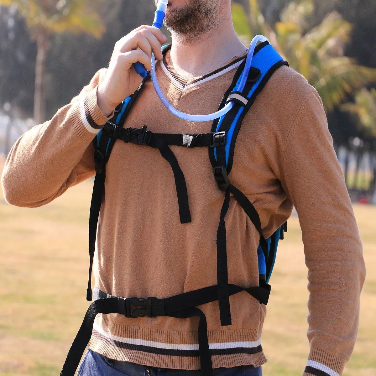 Hydration Pack Hiking Water Backpack - Miracol Hiking Backpack with 2L Bladder - Insulated Lightweight Hydration Backpack
