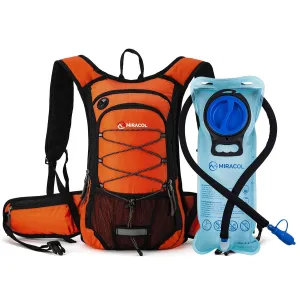 Hydration Pack Hiking Water Backpack - Miracol Hiking Backpack with 2L Bladder - Insulated Lightweight Hydration Backpack
