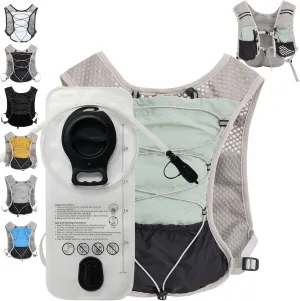 Hydration Running Vest Ultra-Lightweight for Women Men [2025 Upgraded], Breathable All-Weather Water Vest Hiking Backpack, Adjustable Water Backpack for Hiking, Cycling, Trail Marathon Race