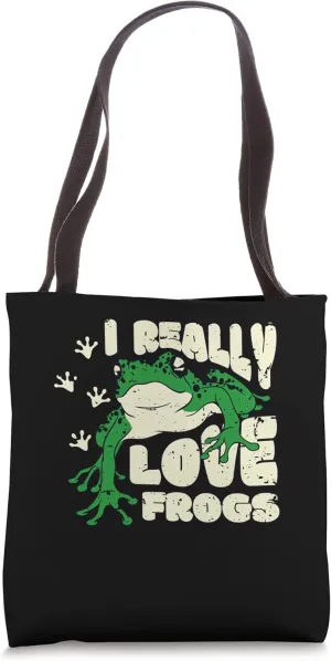 I Really Love Frogs Tree Frog Tote Bag