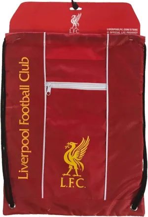 Icon Sports Soccer Club Team Logo Cinch Bag (Liverpool FC, Dynast R Red)