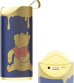iJoy Disney Winnie The Pooh Wireless Bluetooth Speaker- Splashproof Rechargeable Wireless Speaker w/ 3Hrs Playtime/SD Slot/FM Radio | Classic Winnie The Pooh Gifts for Women, Men, Teens and Kids
